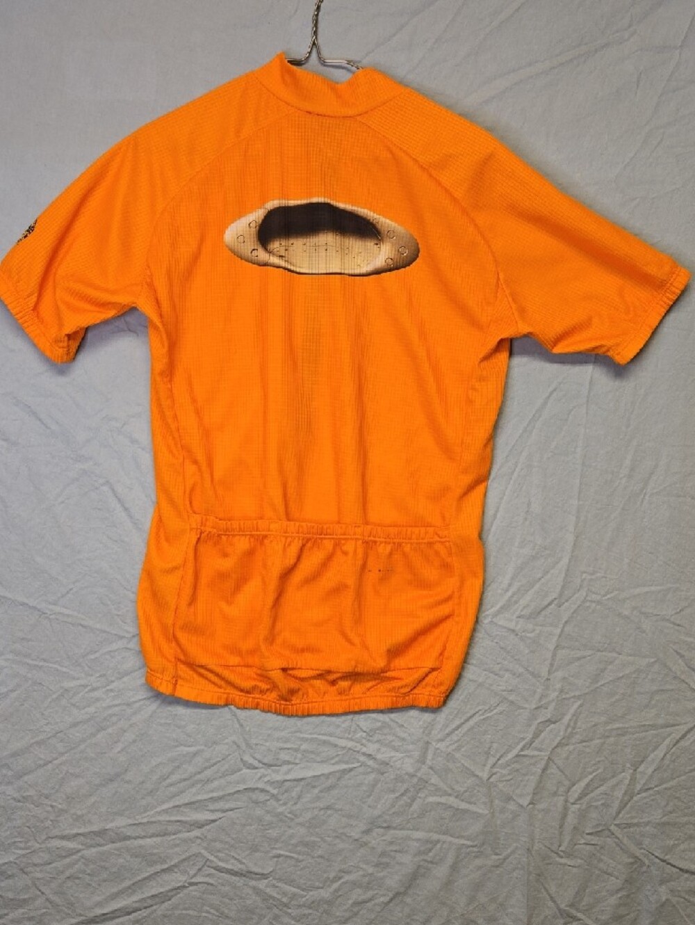 Oakley Software Orange Half Zip Big Logo Cycling Jersey Shirt Vintage 90s